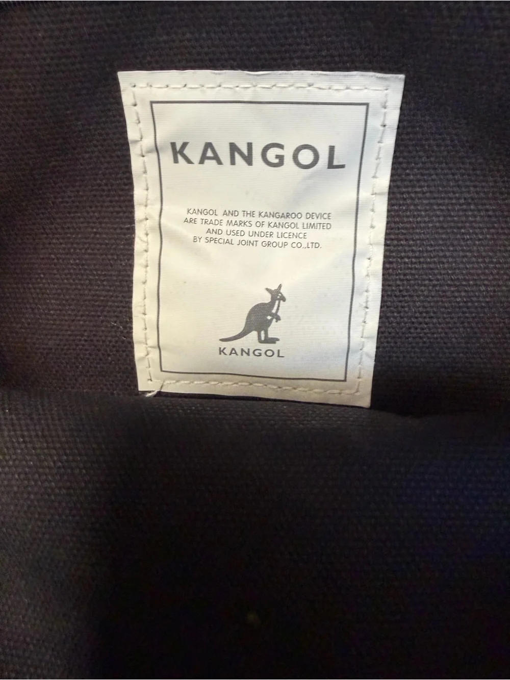 Kangol Black Drawstring Crossbody Bucket Bag Shoulder Purse Logo